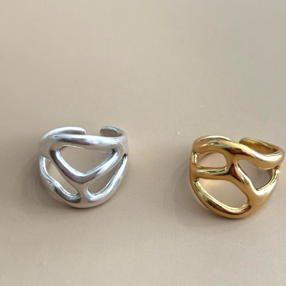 Silver and Gold Plated Rings - Picture 2 of 6